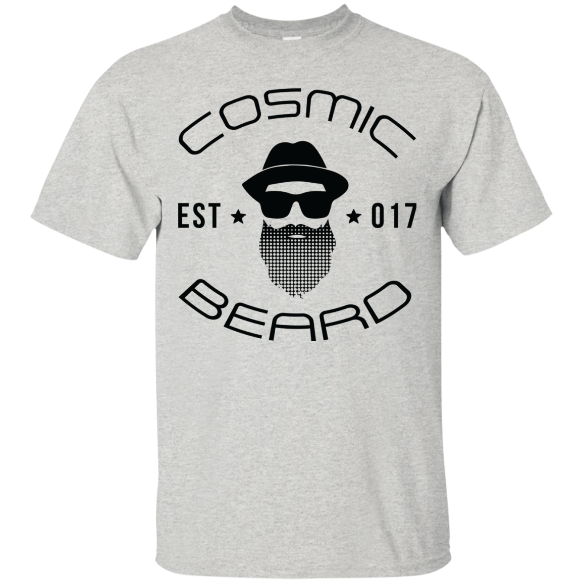 Cosmic Beard Branded T-Shirt with Black Logo